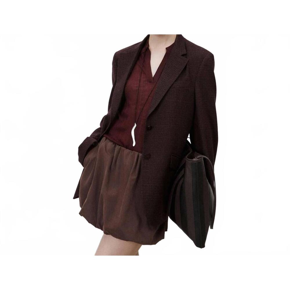 NEW ALYSI wool blazer in uva